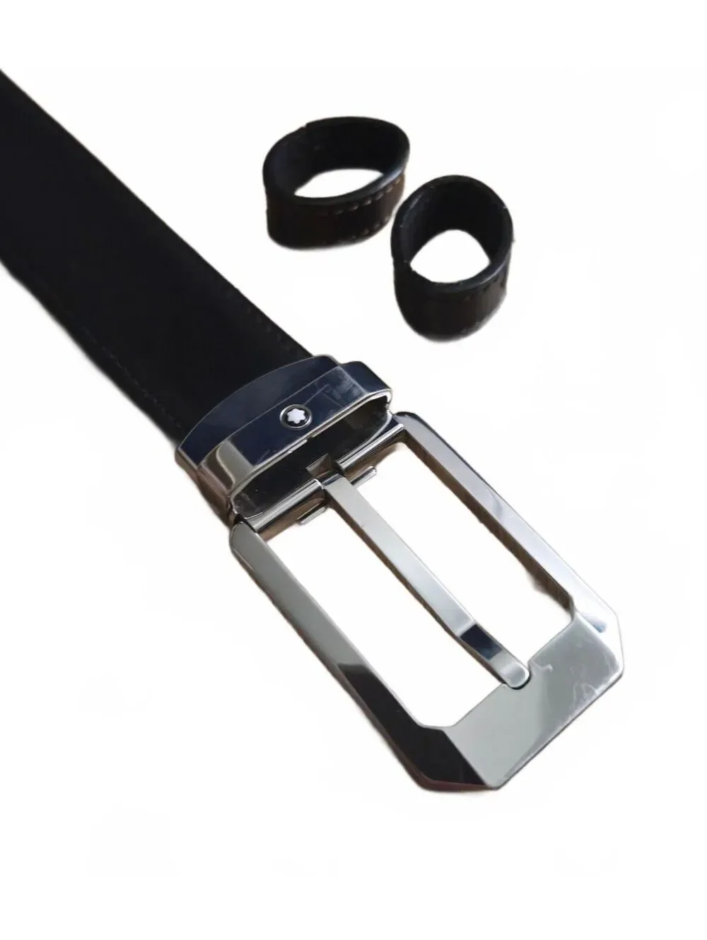 Montblanc Rectangular Stainless Steel Pin Buckle Reversible